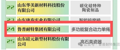 99个！鲁普耐特集团明星产品荣誉当选第三批“好品山东”品牌名单